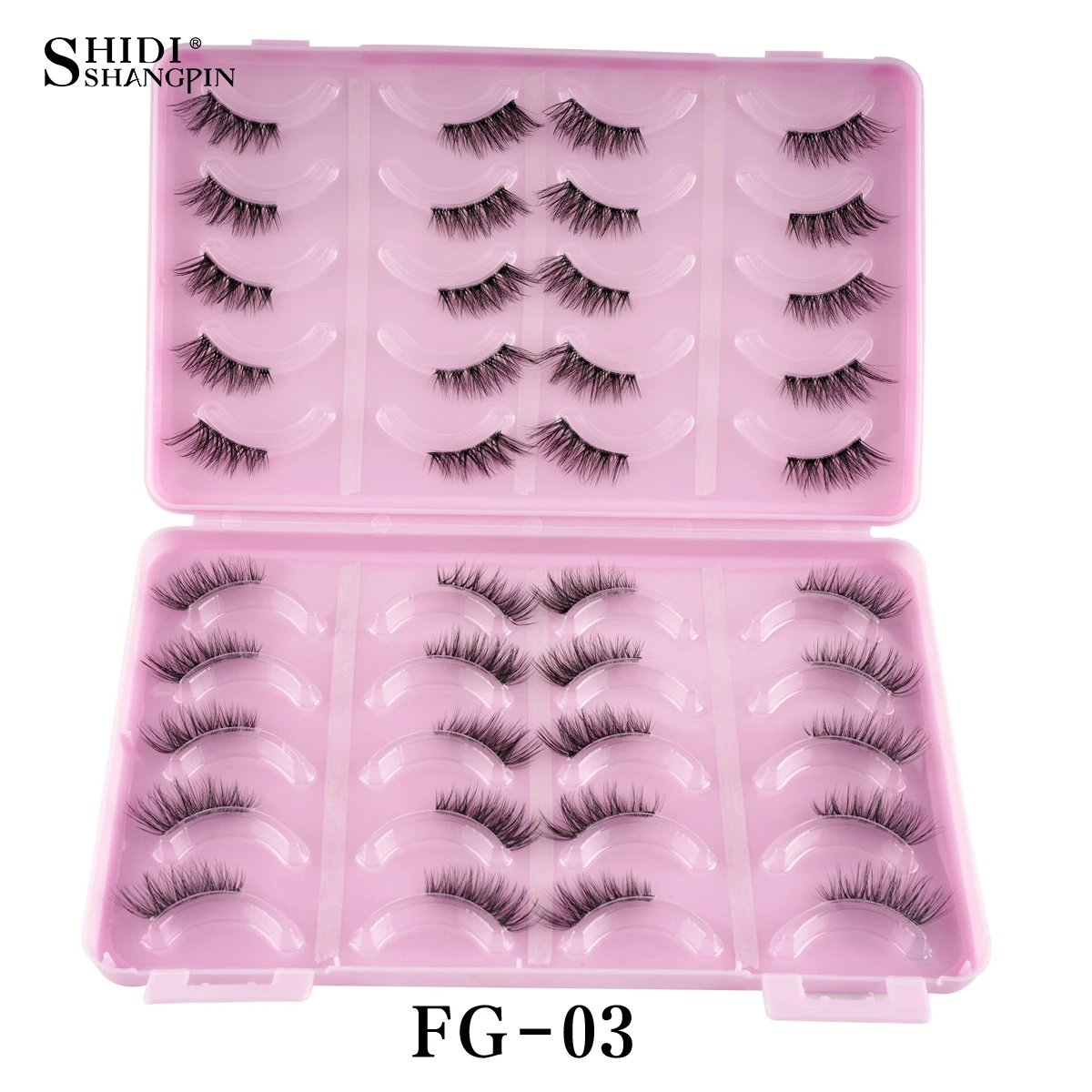 YSDO Nieuwe Halve Wimpers 20 Paar Zachte Natuurlijke Valse Wimpers Piekerige korte Stijl Lash Volume Pluizige 3D Nertsen Wimpers Cilios Make-up