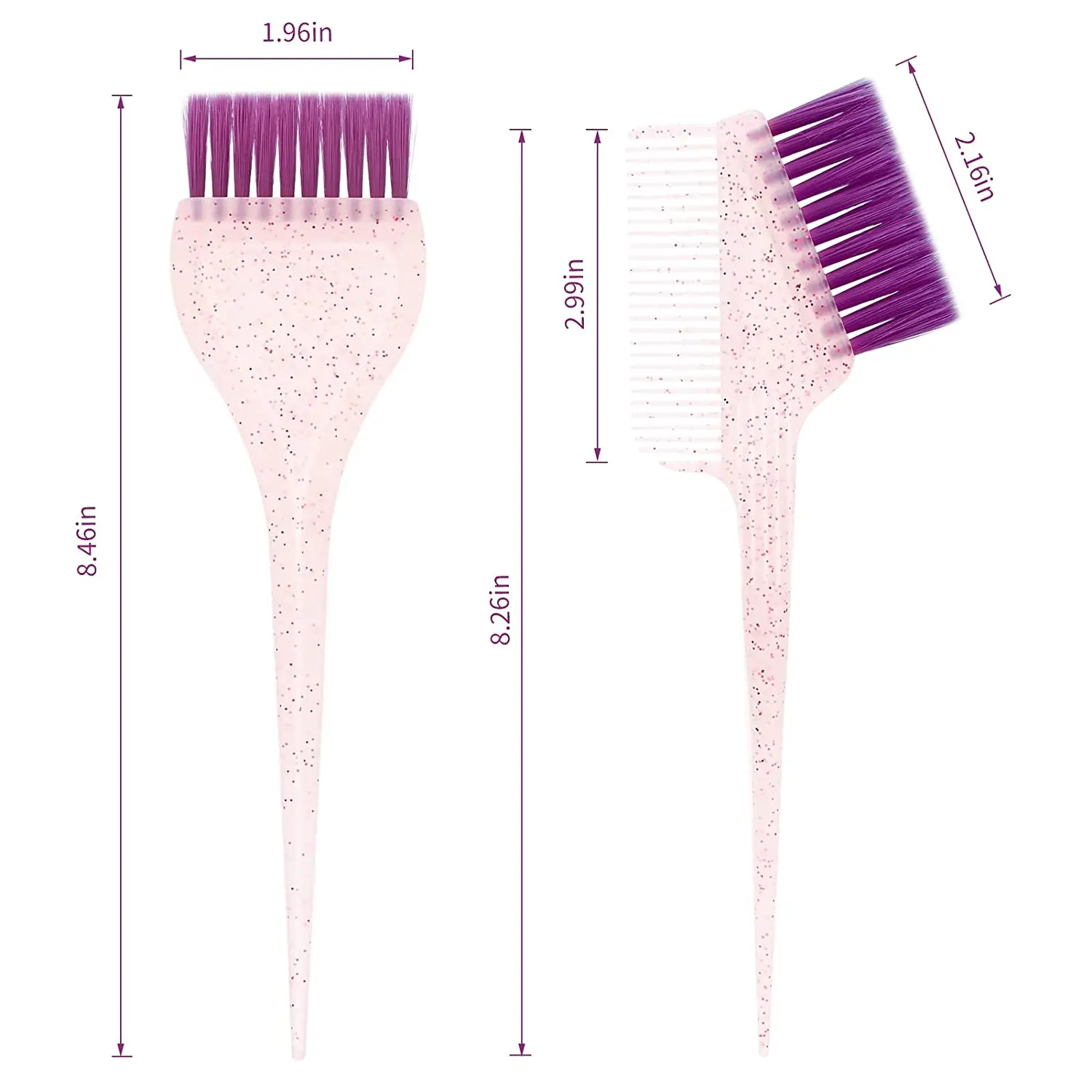 Professional Dye Hair Brush Salon Mini Non-slip Color Cream Brush Hair Coloring Brush Hair Dye Applicator Dust Brush