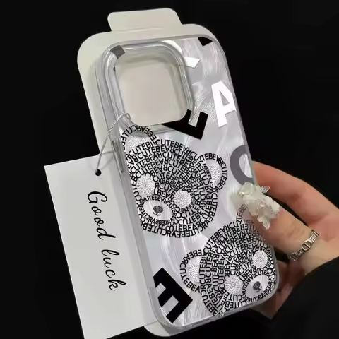 Case For Tecno Spark GO 2024 2023 Spark 20 Pro Plus 10C 20C Luxury Cat Bear Glitter Laser Colorful Dreamy Camon 20 30 Pro Cover
