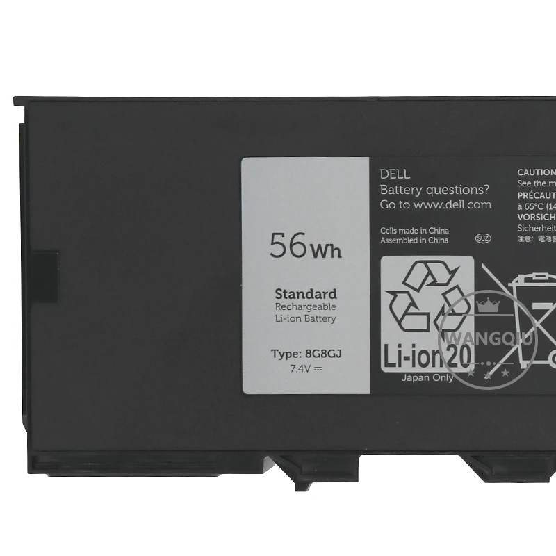 Imagem -03 - Dell Latitude Bateria do Portátil Dell Latitude 7204 7404 7214 Njtch 8g8gj 56wh