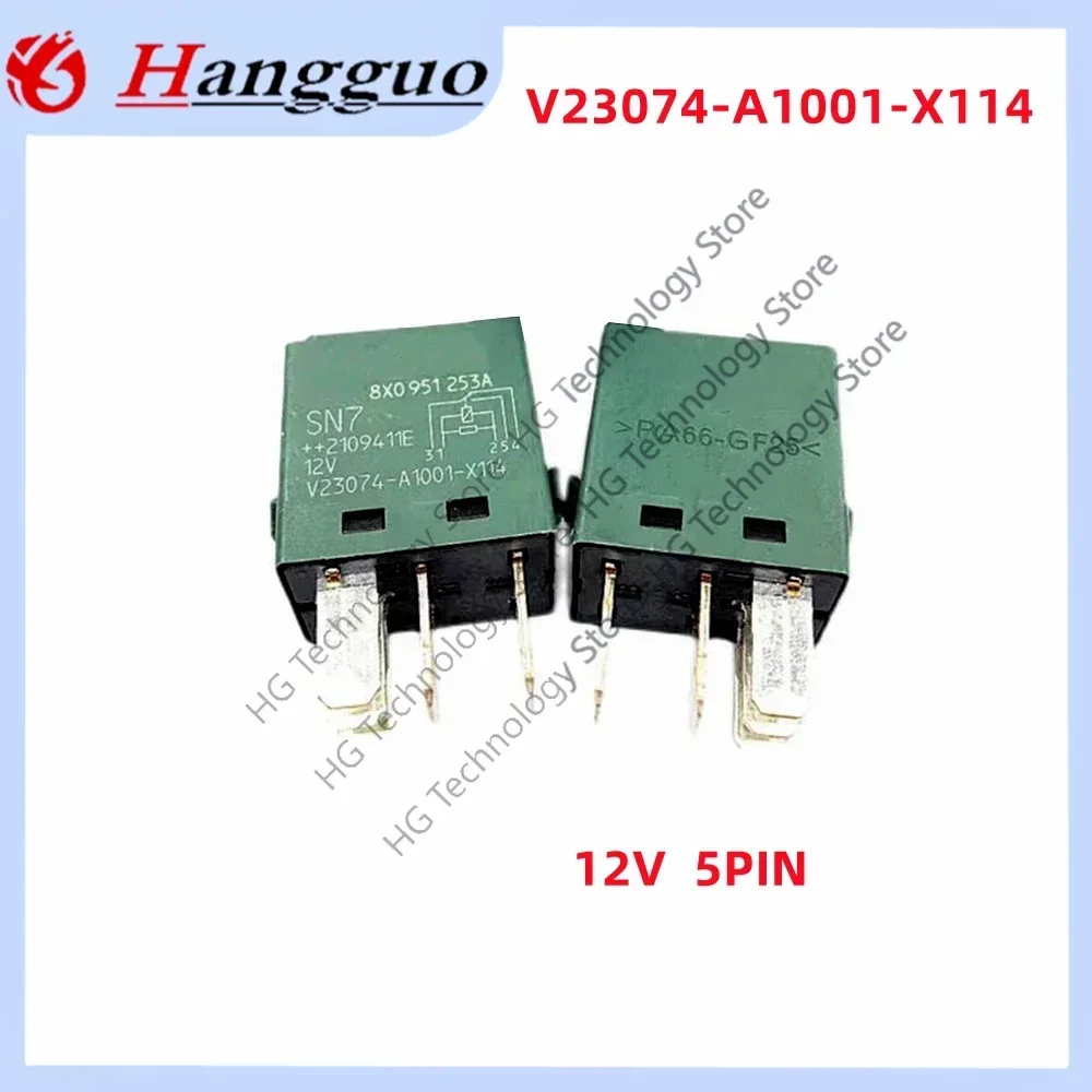 

HG/ 5PCS/Lot Original V23074-A1001-X114 12V 4PIN relay For 8X0 951 253A Volkswagen Audi No. 655 automotive relay
