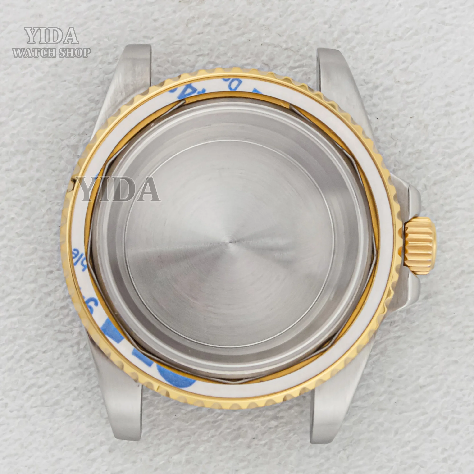 

SUB GMT Watchcase 40MM Case Sapphire Glass 10ATM Waterproof Sapphire Crystal Solid Back cover For NH35 NH36 Movement Accessories