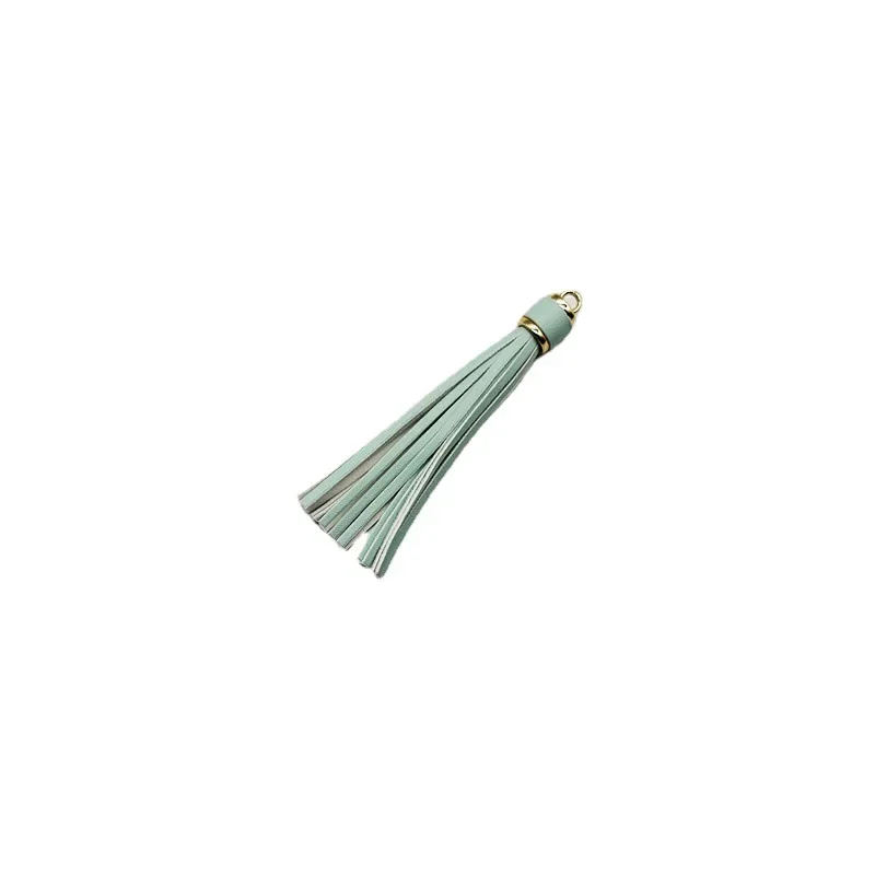 Fashion PU Tassels 11cm Leather Tassel For Keychain Cellphone Straps Jewelry Summer DIY Pendant Charms Finding