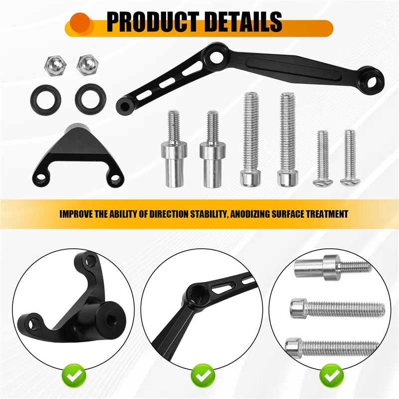 

Настоятельно рекомендуемый комплект монтажных кронштейнов стабилизатора рулевого управления мотоцикла для Ducati Monster 937 Monster 950 2021-2024