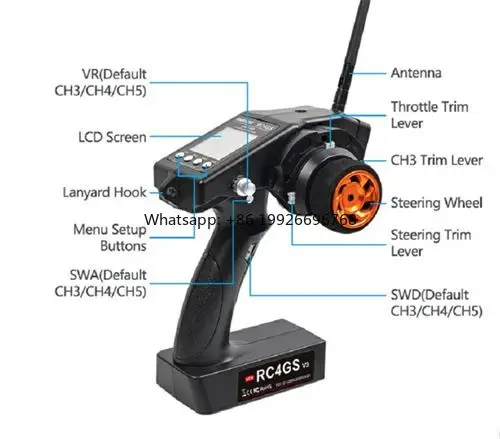 

Radiolink RC4GS V3 5-канальный RC-передатчик-приемник 2,4 ГГц поверхностный дистанционный металлический контроллер для изготовления гироскопов радиоуправляемых автомобилей и лодок