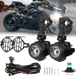 Motorcycle Auxiliary Lights Headlights 120W  Super Lighthouse Support Led for GSA1200 1250 YAMAHA Tenere 700 900 TRACER 900 GT