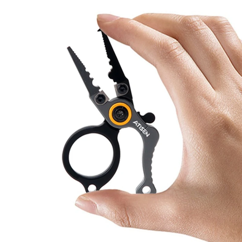 

Mini Aluminum Alloy Fishing PliersLure Pliers RingOpeners Fishing Multitool Hook Remover Braided Pesca Fishing Line Accesorios