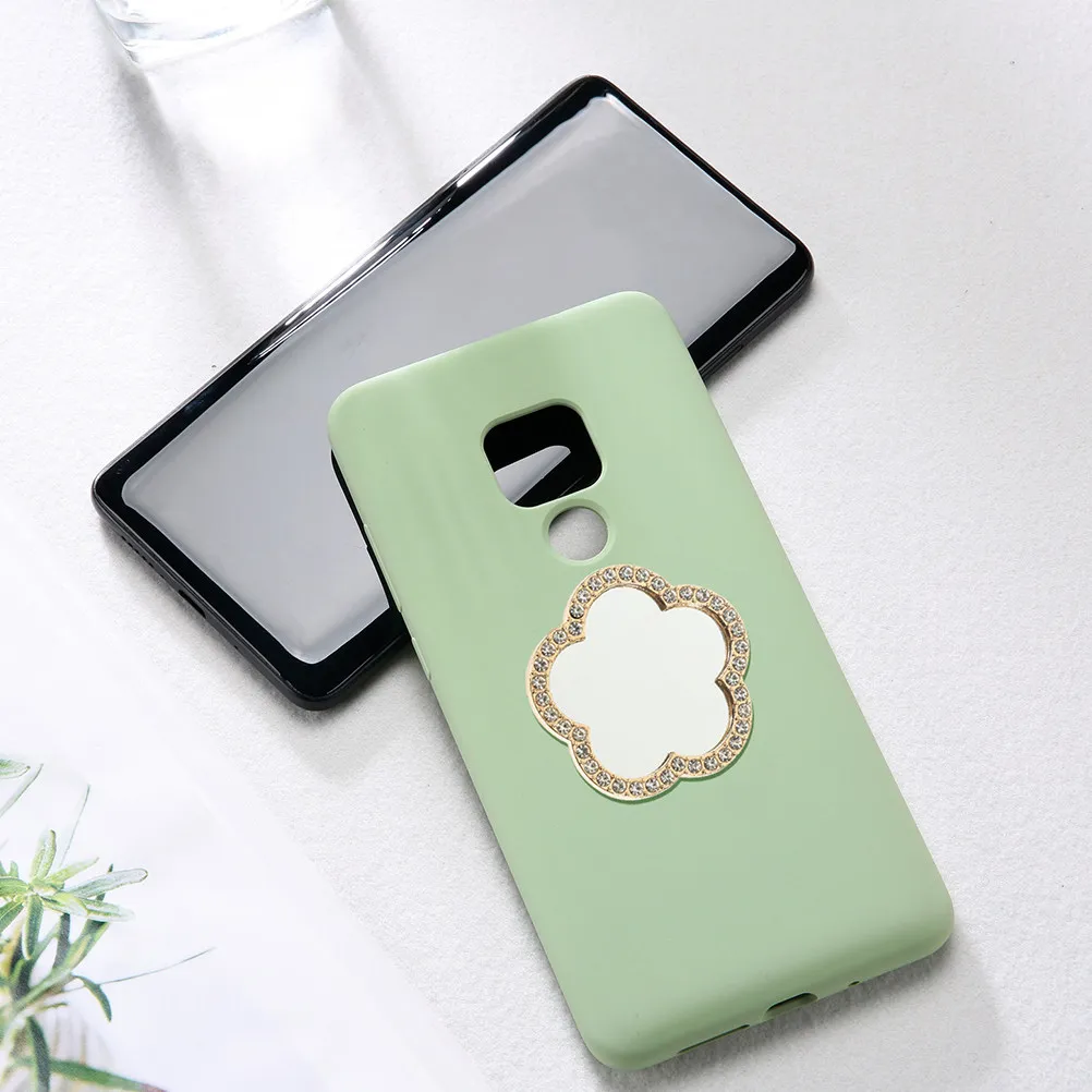 

10 шт. миниатюрных зеркальных плиток в форме цветов для поделок и макияжа, маленькие зеркала для рукоделия