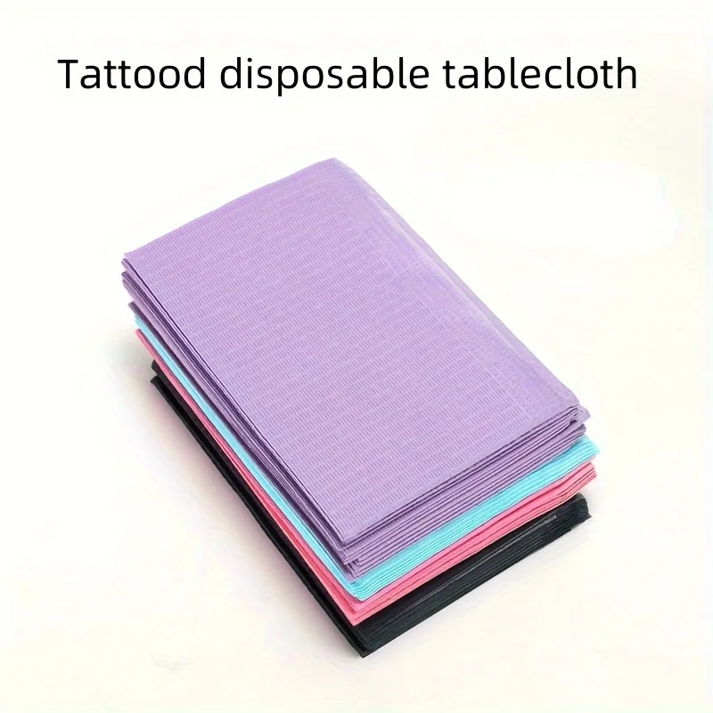 50pcs Disposable Waterproof Tattoo Clean Pad Tattoo Bibs Table Covers Clean Pad Patient Dental Napkins Tattoo Accessories