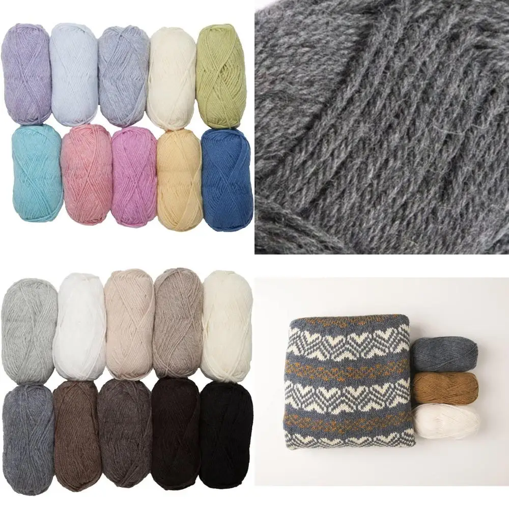 

Pastel 100% Wool Worsted Weight Yarn Pack - 10 Skeins Soft Pastel Yarn for Knitting Projects