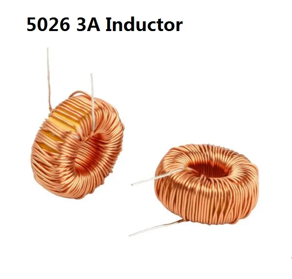 

10PCS 5026 3A Toroidal Magnetic Ring Wire Wound Inductor 22UH 33UH 39UH 100UH 220UH 330UH 47UH 470UH Winding Coil