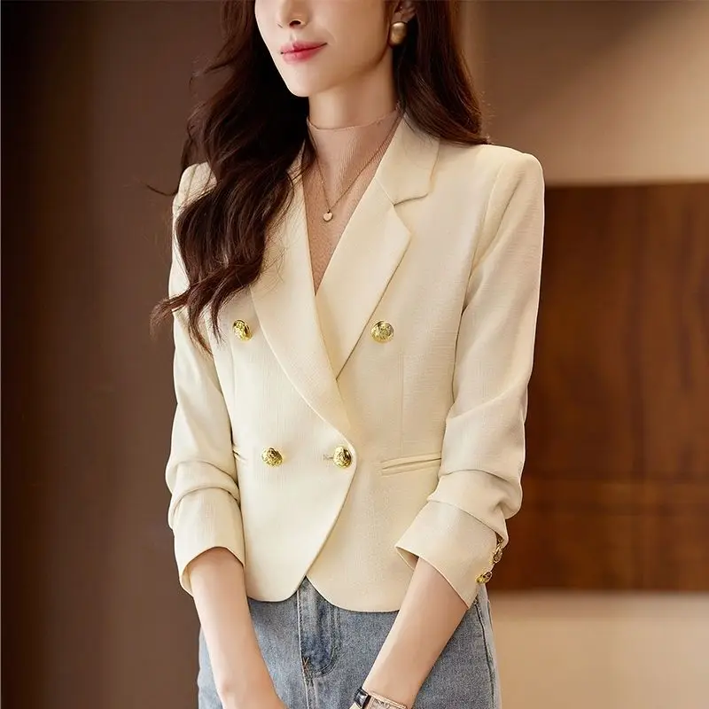 Women's Short Blazers 2025 Spring/autumn Chic & Slim-fit Casual Suits For Petite Height Stylish & High-end Streetwear