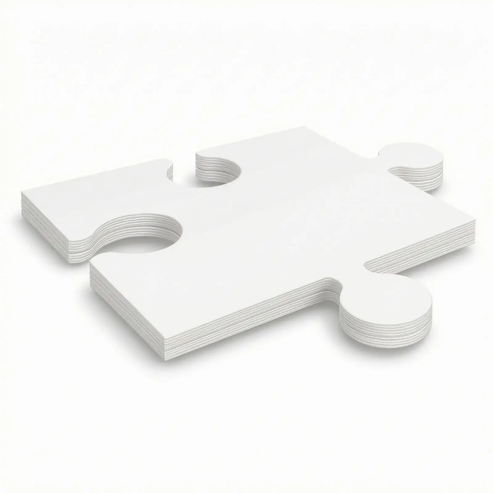 Blank Puzzle Canvas DIY Board Sturdy Cardboard Material for Painting Autographs Creative Kids Adults