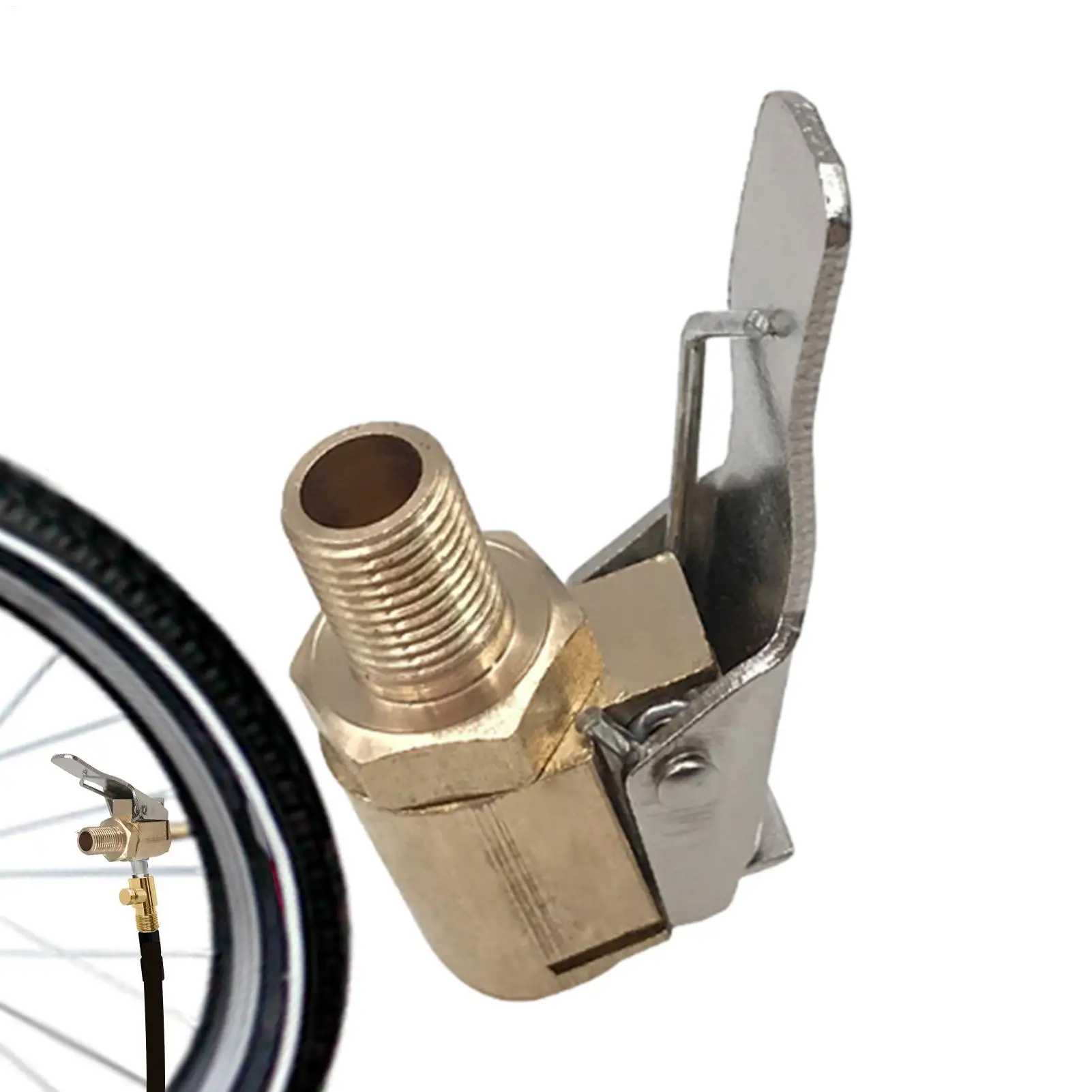 

New Tire Inflator Chuck No Leakage Tire Chuck Brass Air Chuck Multifunctional Tire Chuck Heavy Duty Lock On Tire Inflator Chuck