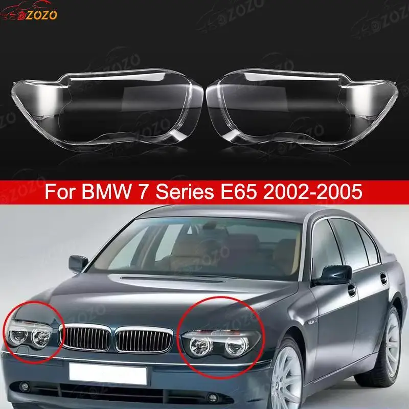 

Подходит для BMW 7-Series E65 2002 2003 2004, крышка фар автомобиля, абажур, крышка фары, аксессуары для BMW