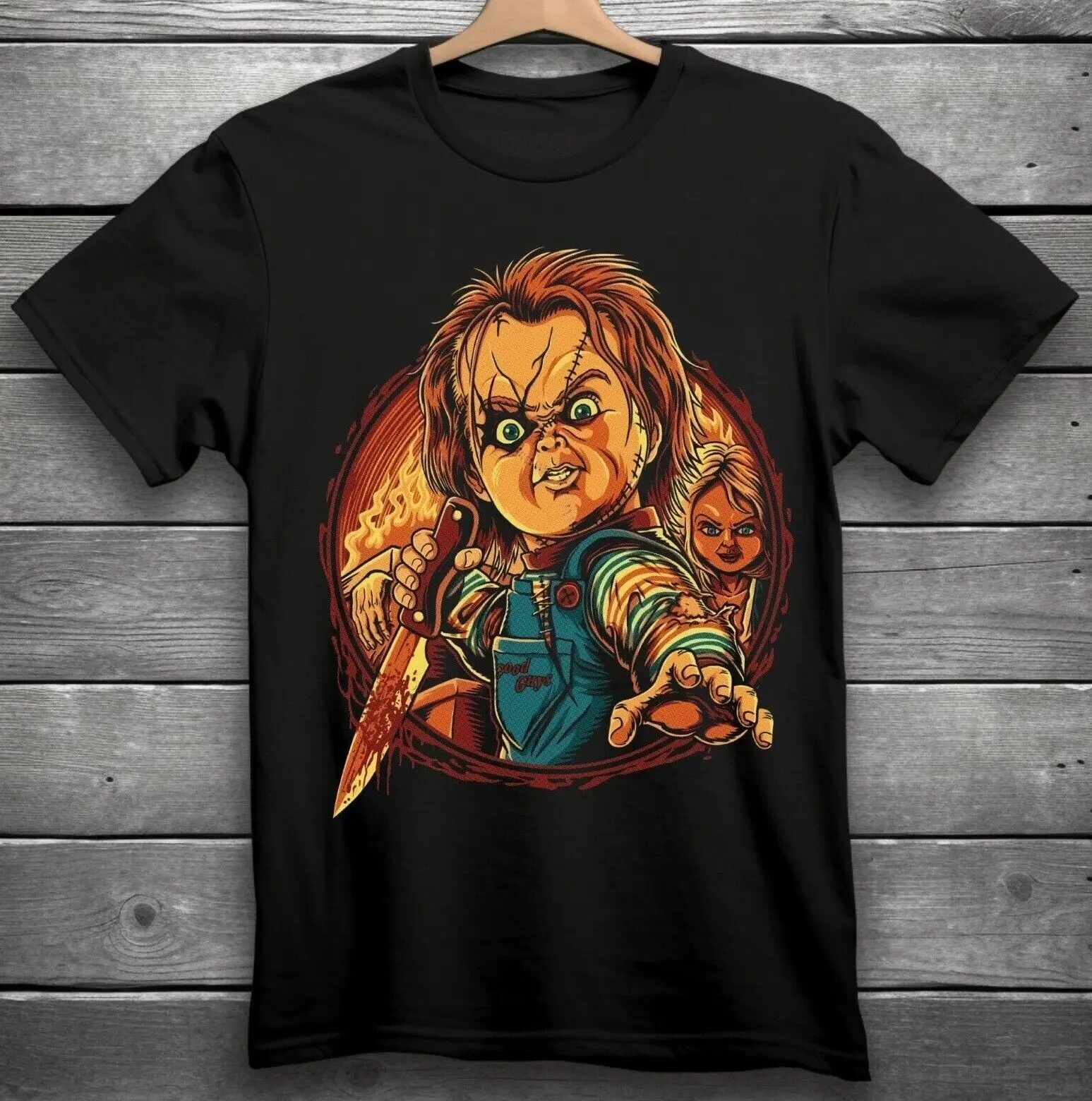 Chucky Horror Movie T-Shirt Black S-3XL Child's Play