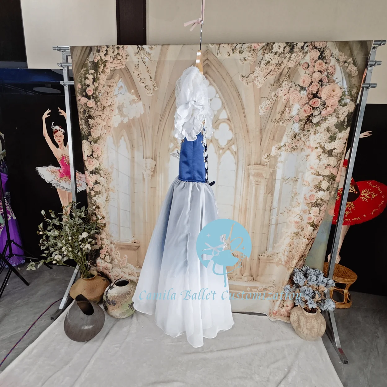 High-end novo personalizado filha de gerberia gisele competição de balé desempenho saia longa de tule adulto e crianças