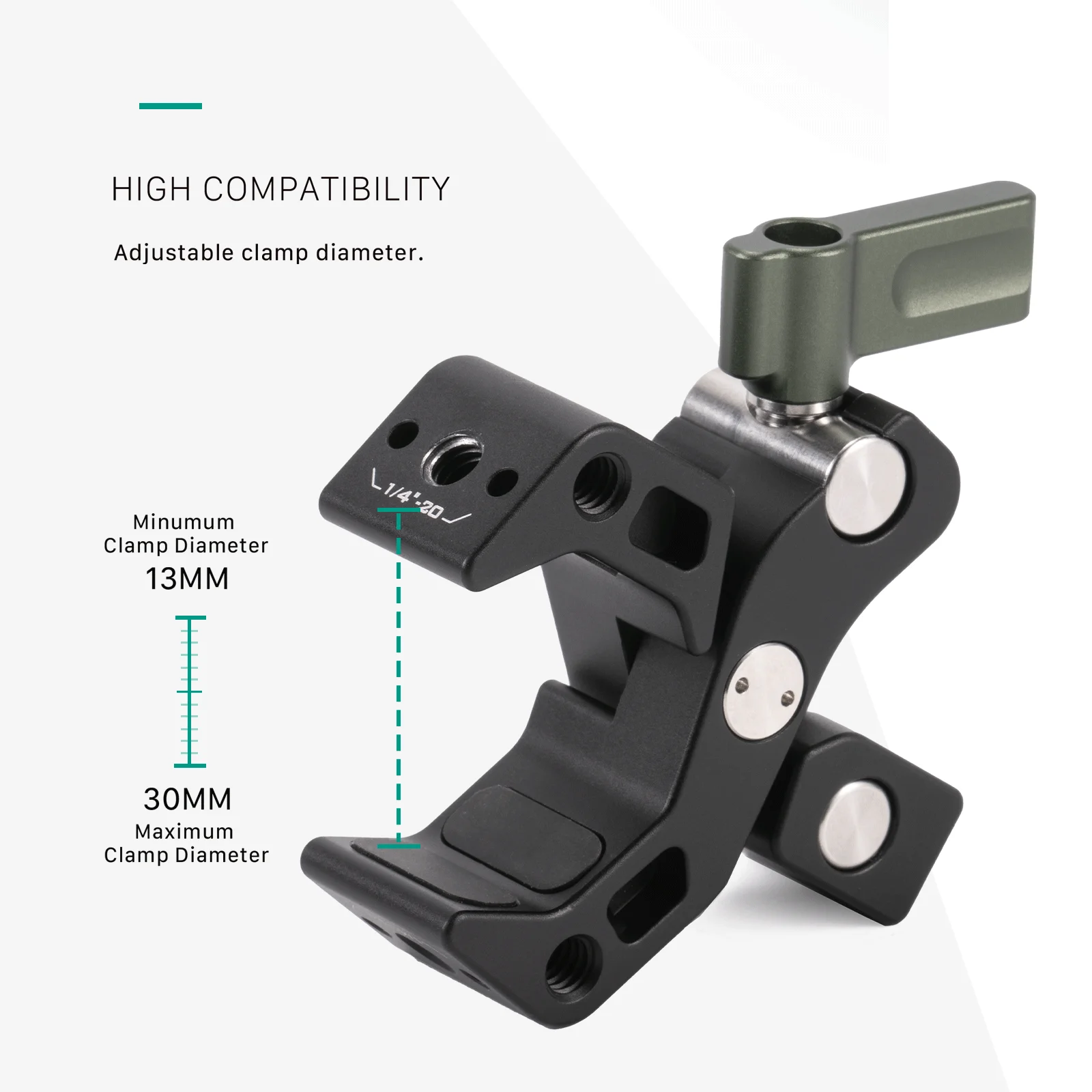 Tilta Zubehör Montage klemme Metall Super Clamp Magic Arm Clamp schwarz TA-AMC-B mit 1/4 \