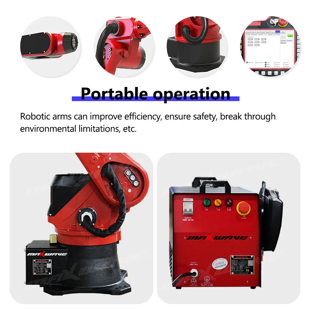 

Maxwave 6 Axis Industrial Robot Arm For Welding Cutting Polishing In Production Line Easy To Operate Cost Effective
