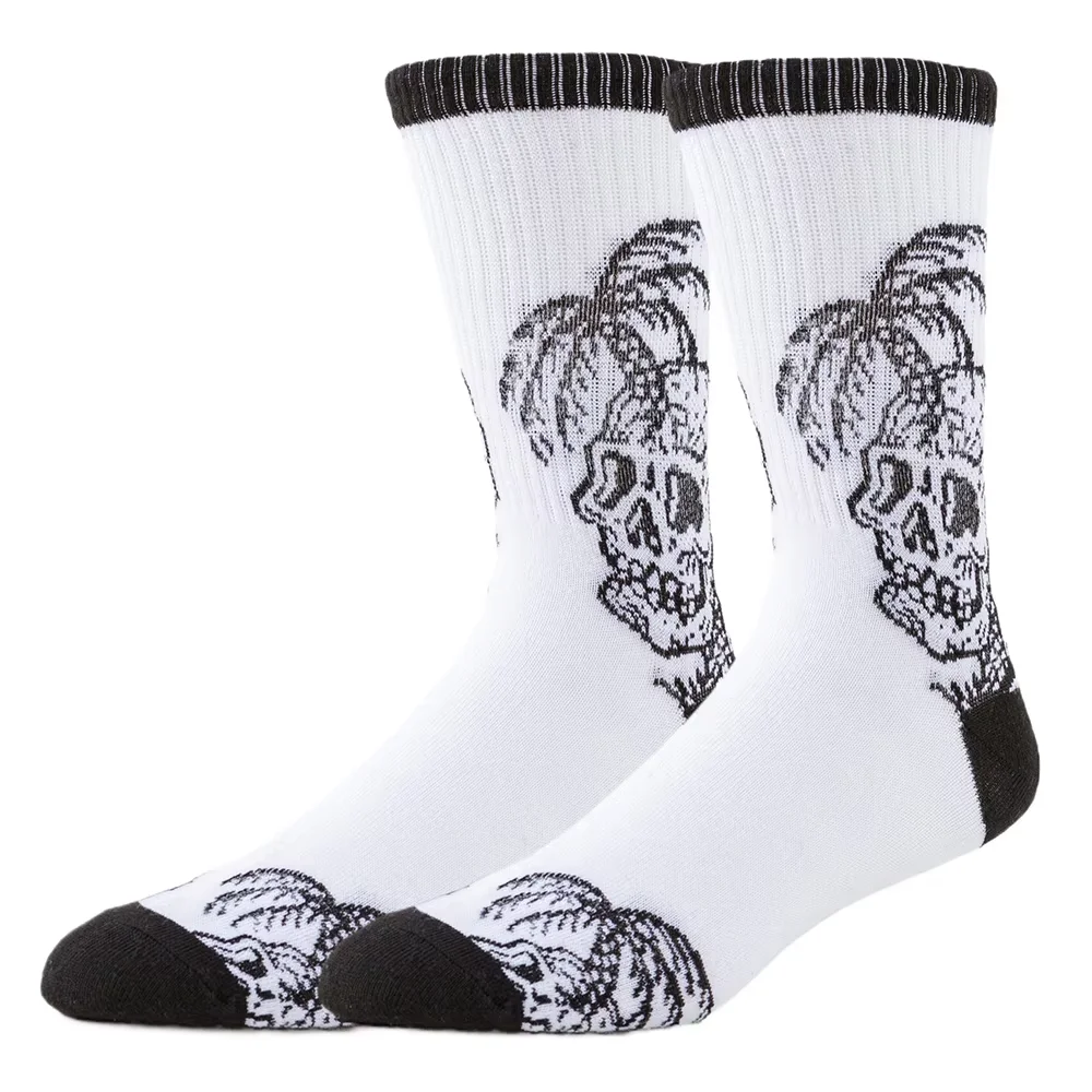 Мужчины Женщины Череп Трубка Носки Счастливые Носки Уличная Мода Дизайнер Хип-Хоп Забавные Новинки Платье Носки Теплые Комфортные Зимняя Повседневная Одежда