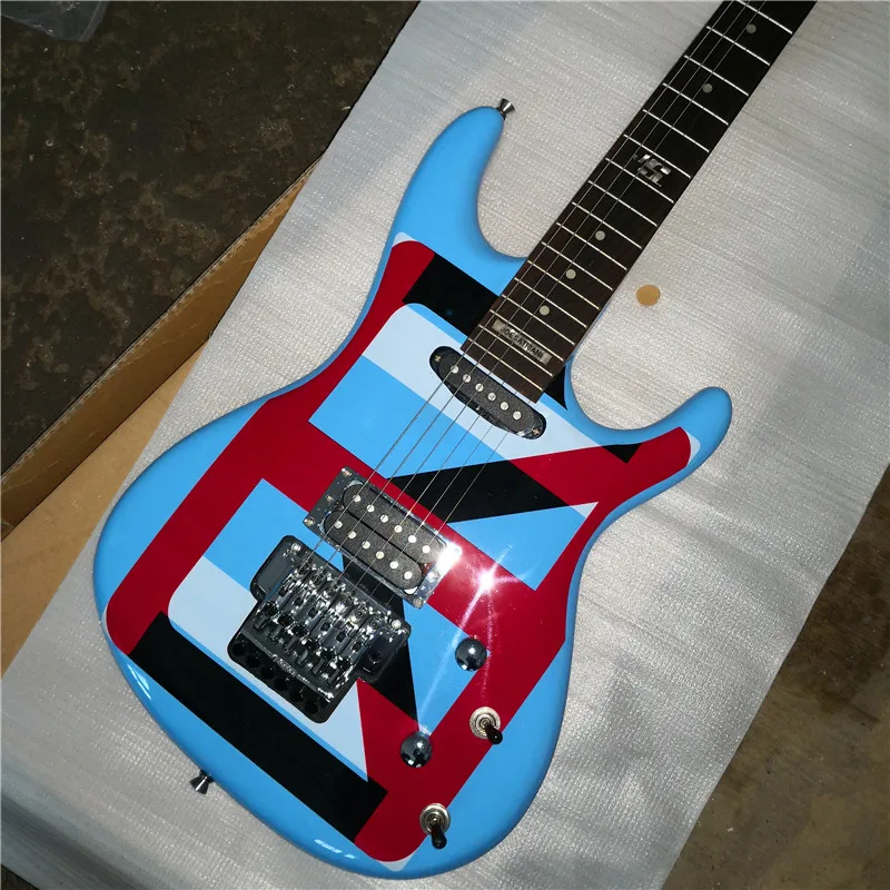 

Electric Guitar Strip Painting Paint Can Be Customized in Any Color, 6-string, Free Shipping, In Stock