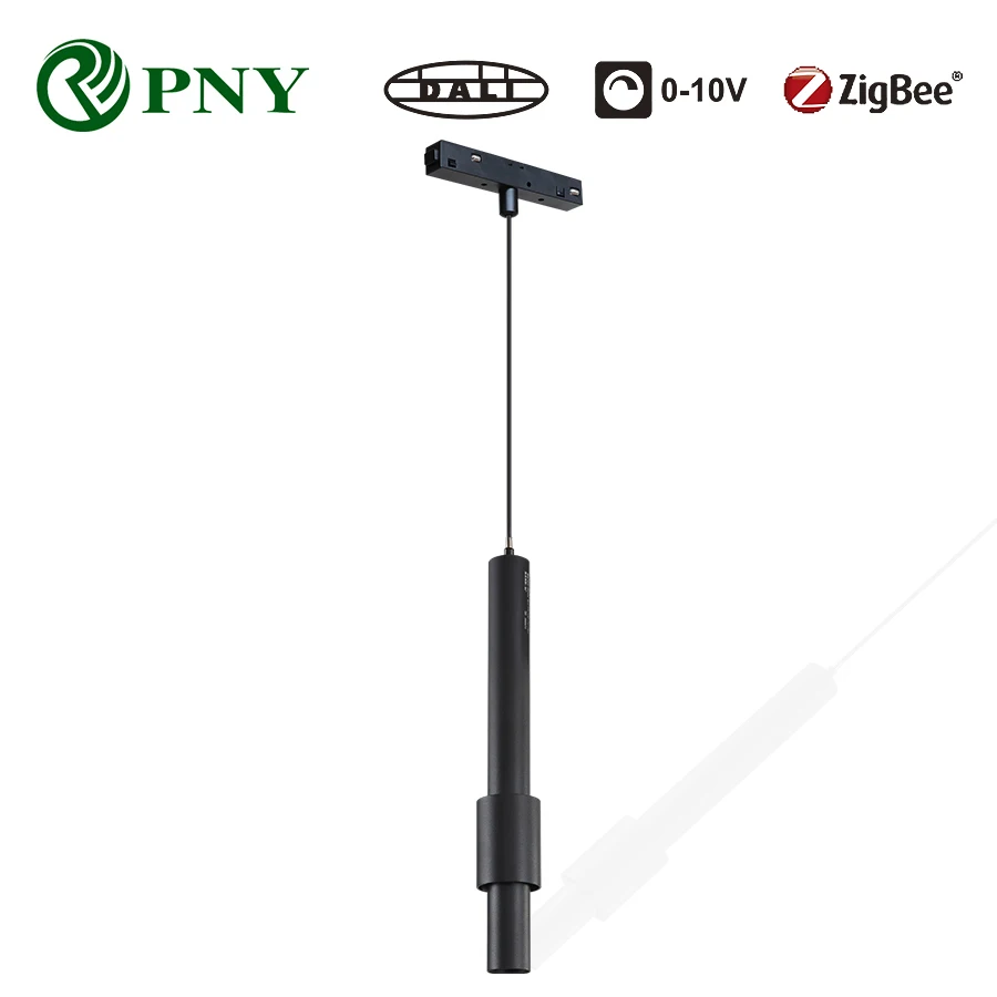 PNY Smart Home Living Room Bedroom DC48V Dimmable Tuya Zigbee DALI LED Magnetic Track Lighting System Magnetic Pendant Lamp