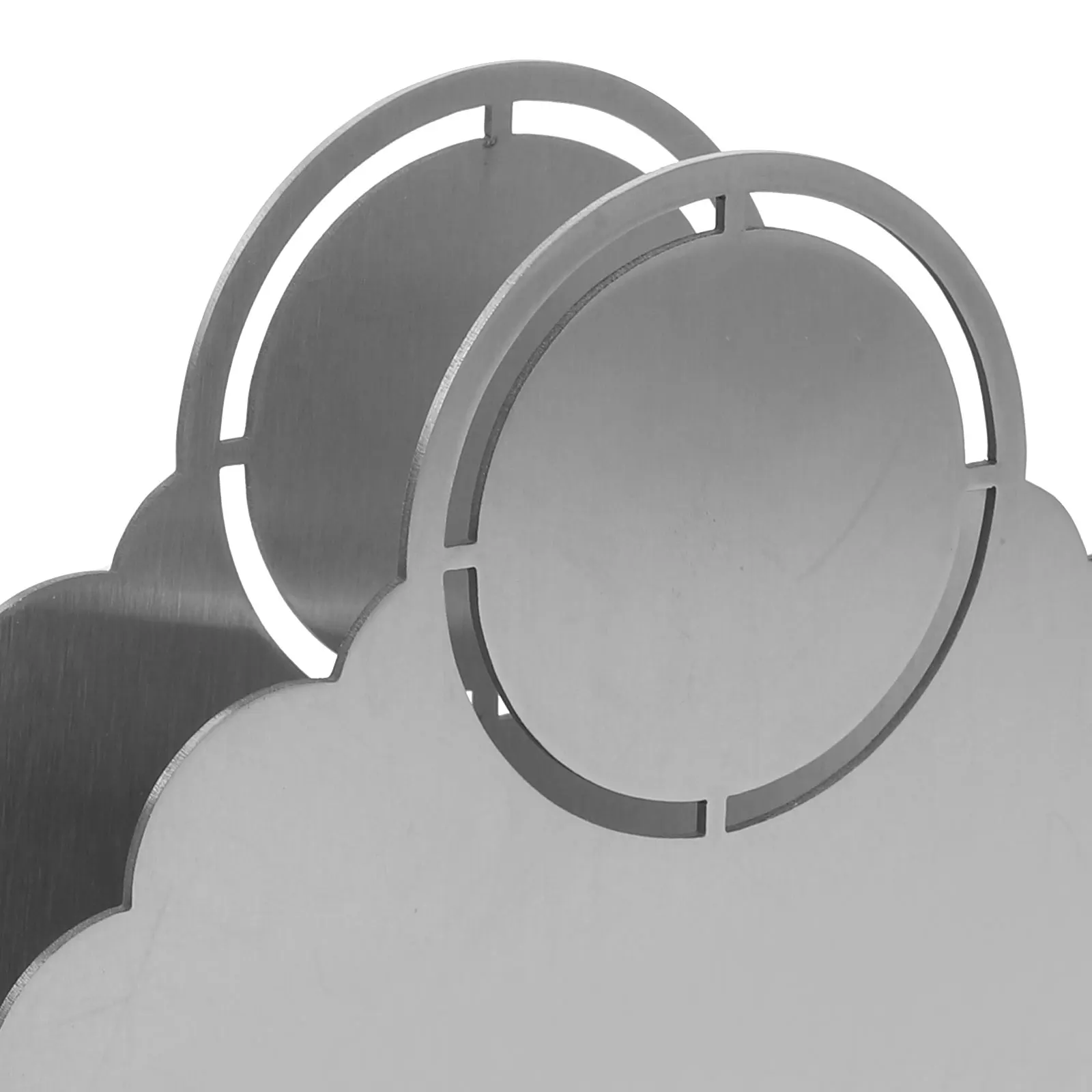 

Stainless Steel Desktop Napkin Stand Upright Serviette Holder Space-Saving Compact Organizer Kitchen Dining Napkin Rack Home