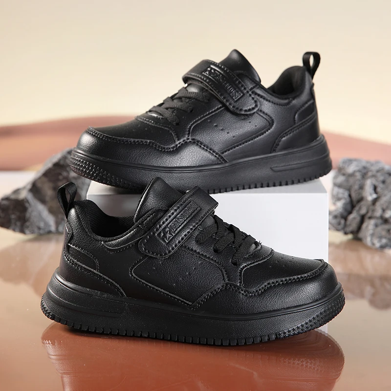 

Fuzzy Inner Kids Cold Weather Sports Shoes Warm Keeping Breathable Sneakers Anti Slip Wearproof for Outdoor Play