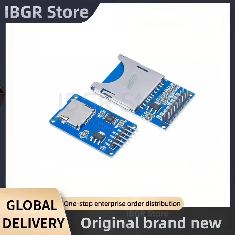 

5pcs SD Card Module Slot Socket Reader for Arduino ARM Mcu SD Card Module Slot Socket Reader and Write Micro SD card module