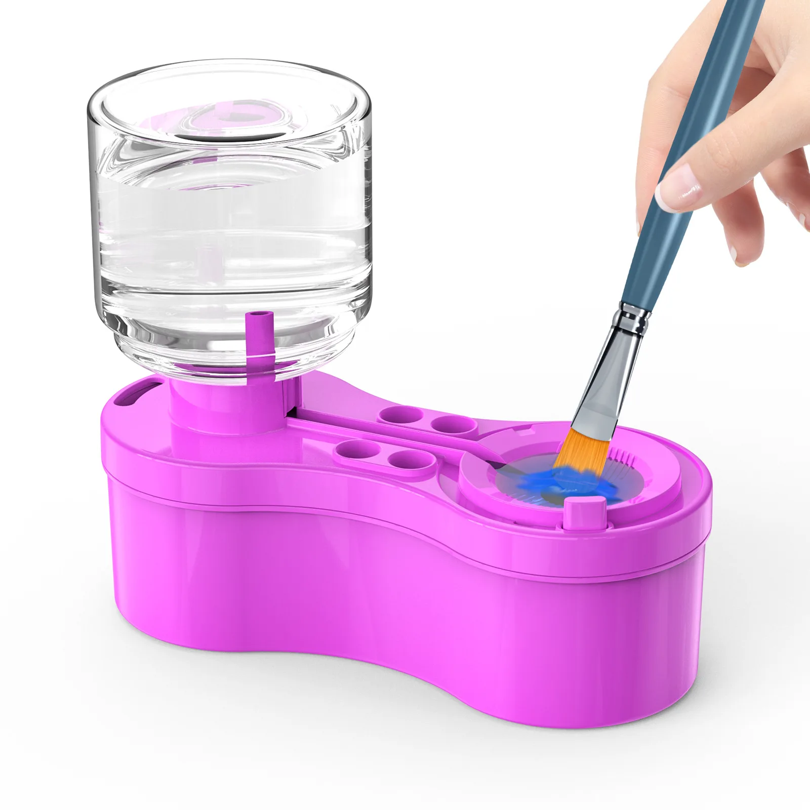 Multi-Function Water Circulation Paint Brush Cleaner One-Click Paint Brush Washer Artist Painting Tools Back To School Supplies