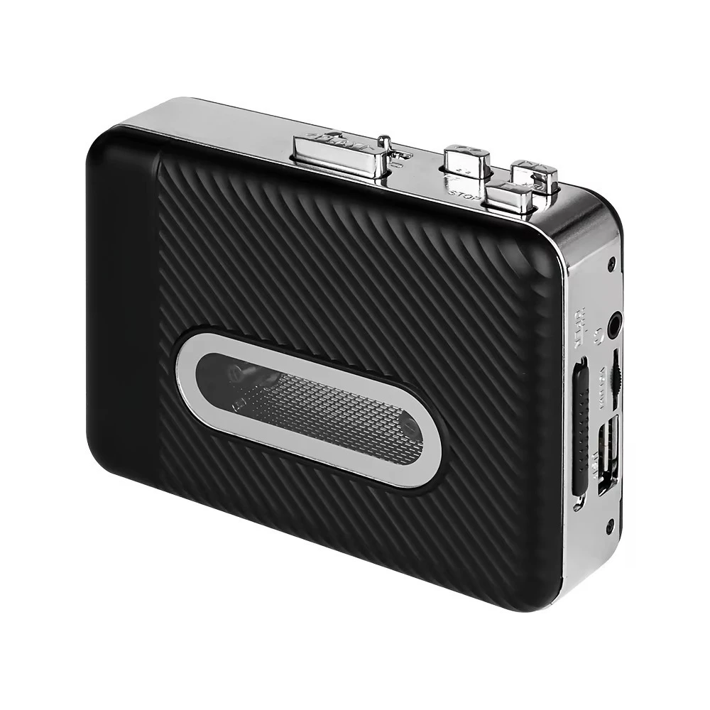 Mini USB cassette player and recorder, portable MP3 converter with automatic reverse stereo function