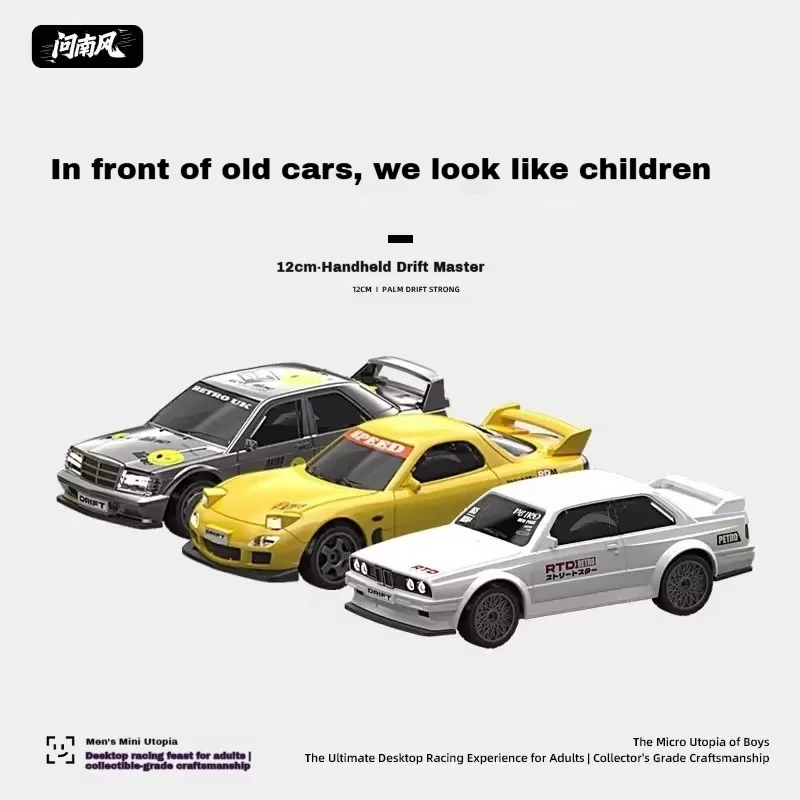

New Qnm Mini RC Drift Car M3 Race Car Table Decoration Remote Control Model Car Collectible Items Children'S Toys Birthday Gift
