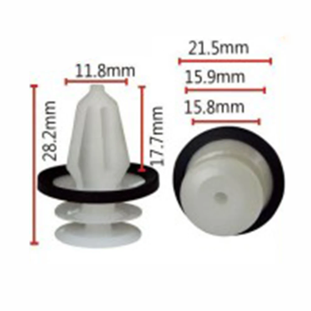 

10 шт. зажимы для обшивки двери с уплотнителем для модели Ford W713297S300, сменные пластиковые крепления, безопасные внутренние панели