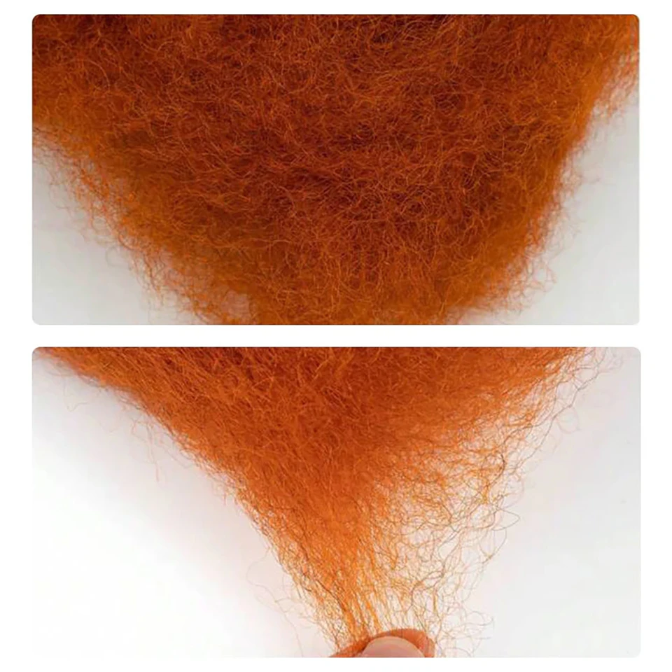 Extensiones de cabello humano para trenzar, Color Natural, Remy, peruano, Afro, a granel, naranja jengibre