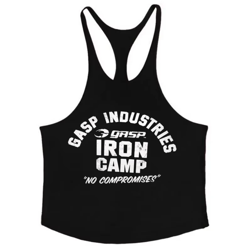 Camiseta sin mangas con tirantes para hombre, chaleco deportivo para gimnasio, camiseta de ajuste muscular para ropa de culturismo