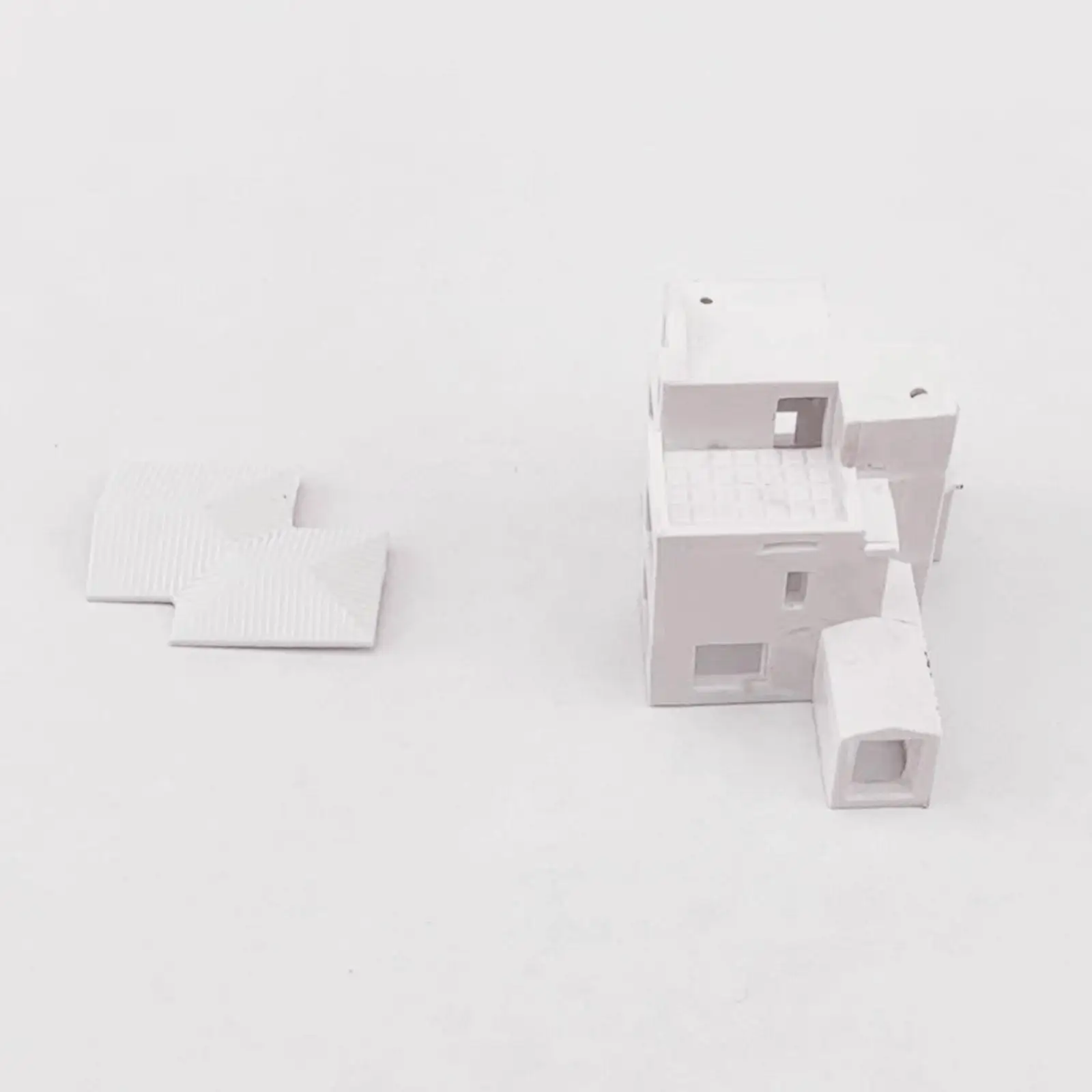 1/500 منزل مصغر فيلا وقوف السيارات مشهد ABS الديوراما الديكور غير مصبوغ طاولة الرمل مركبة للتصميم المعماري #6