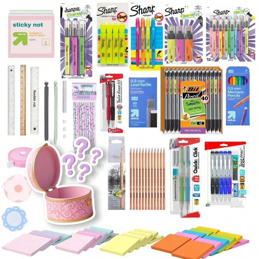 

Набор-сюрприз для кампуса и офиса, загадочные находки, отличное соотношение цены и качества, каждое распаковывание — это новое приключение!