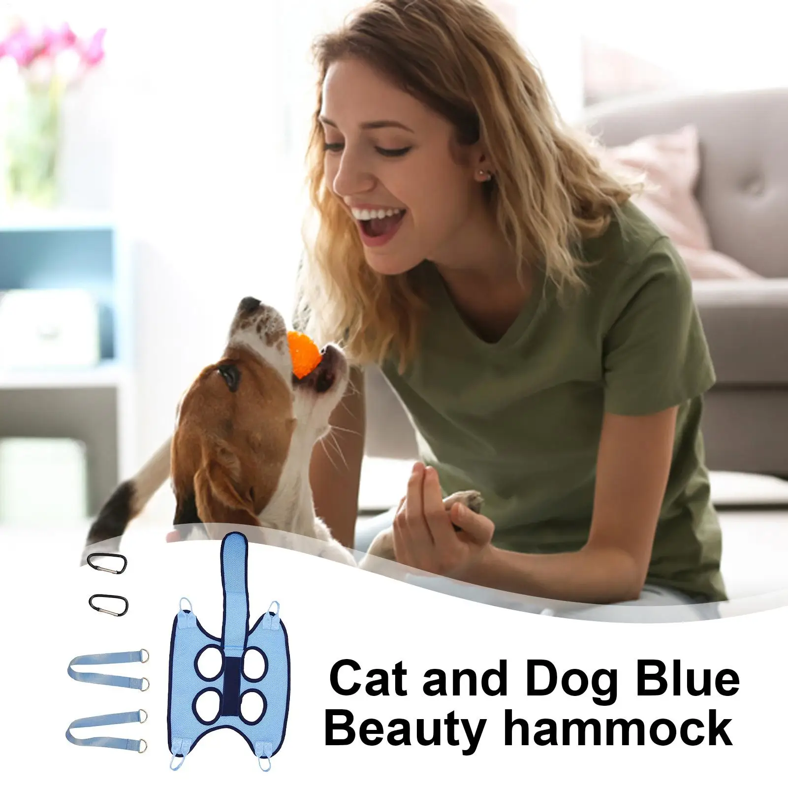 Breathable Nail Trimming Pet Hammock Dog Grooming Helper Dog Nail Clipping Hammock Cat Restraint Holder With Security Strap Fit