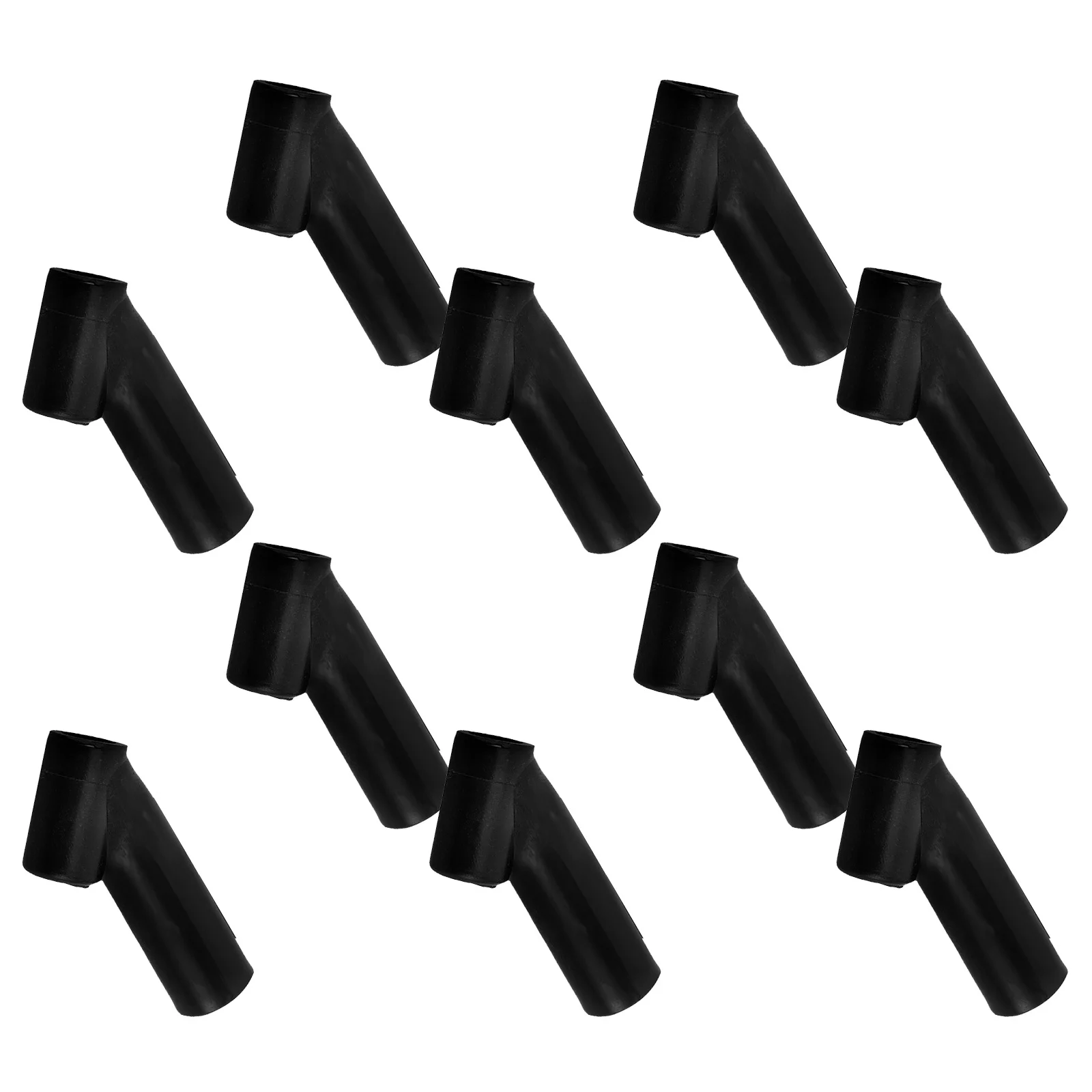 10pcs Kite Rod Connectors Black Plastic Frame Joint Accessories For Diy Kite Repair Outdoor Sports Durable Wind Resistant