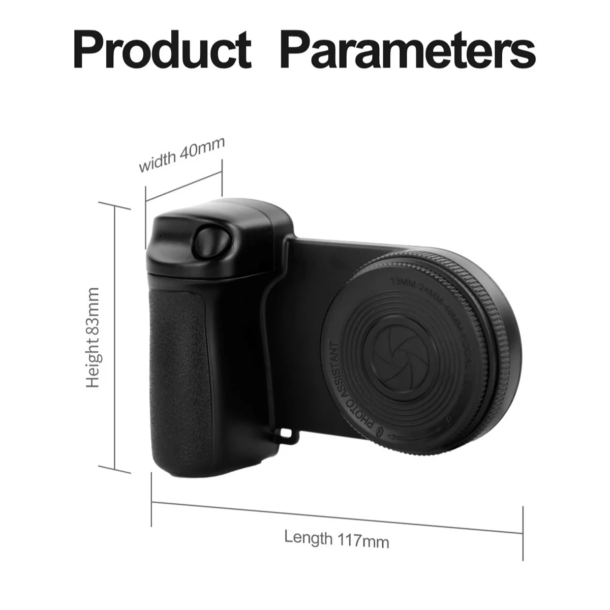 مقبض سيلفي للهاتف الذكي، مقبض مصراع كاميرا BT، مثبت صور الكاميرا مع ضوء ملء للهاتف Android ISO