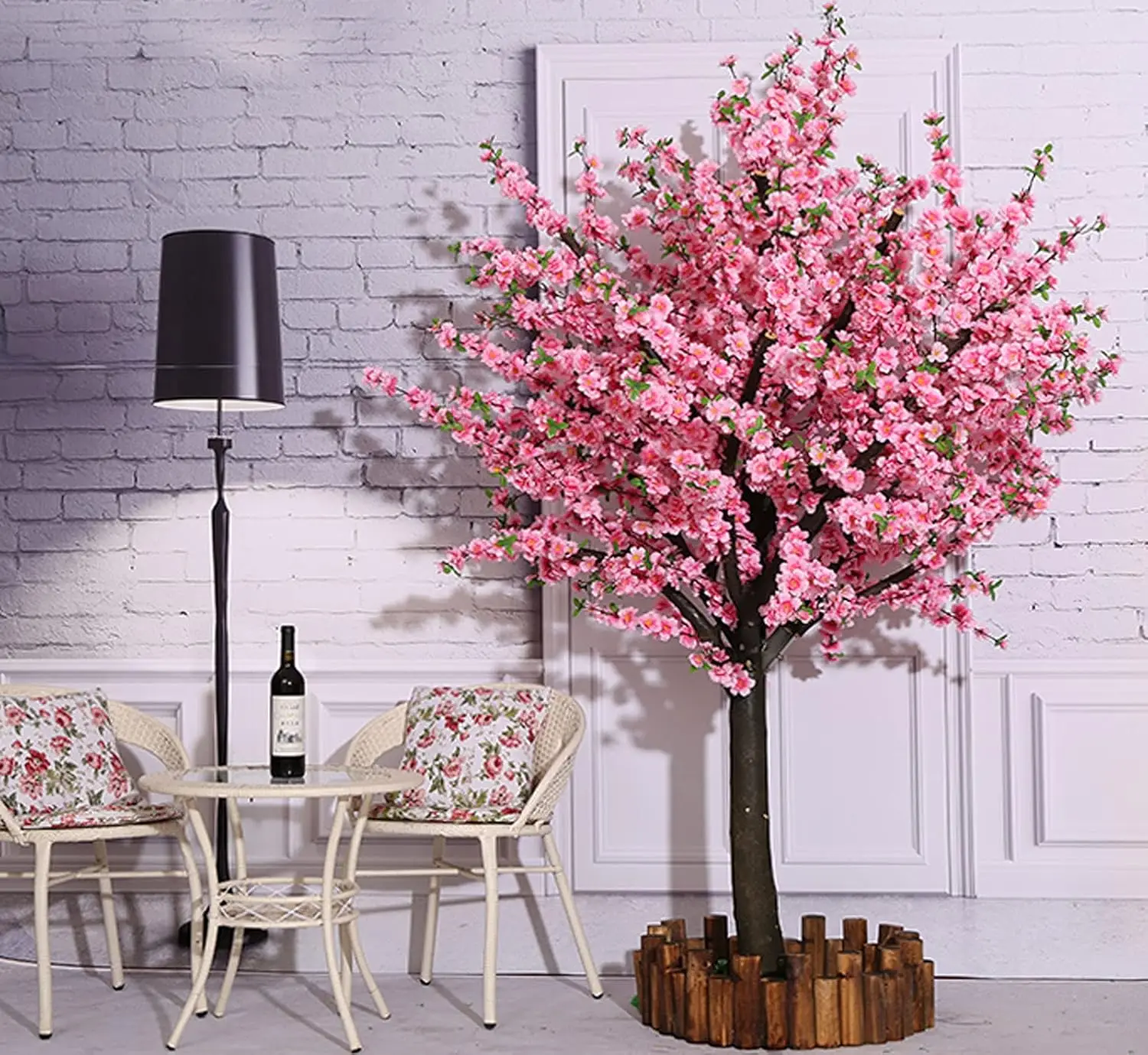 

Gorgeous Artificial Cherry Blossom Trees Pink Fake Sakura Flower Indoor Outdoor Home Office (6FT Tall/1.8M)