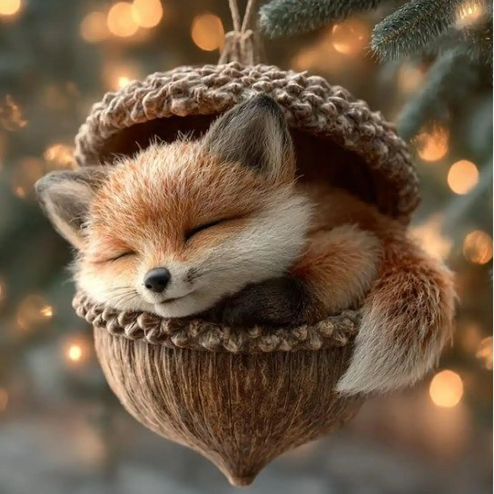 2D عيد الميلاد الراكون الاكريليك قلادة البومة السنجاب الأرنب الطيور الاكريليك قلادة الحيوان عيد الميلاد زخرفة عيد الميلاد الاكريليك قلادة ﻿