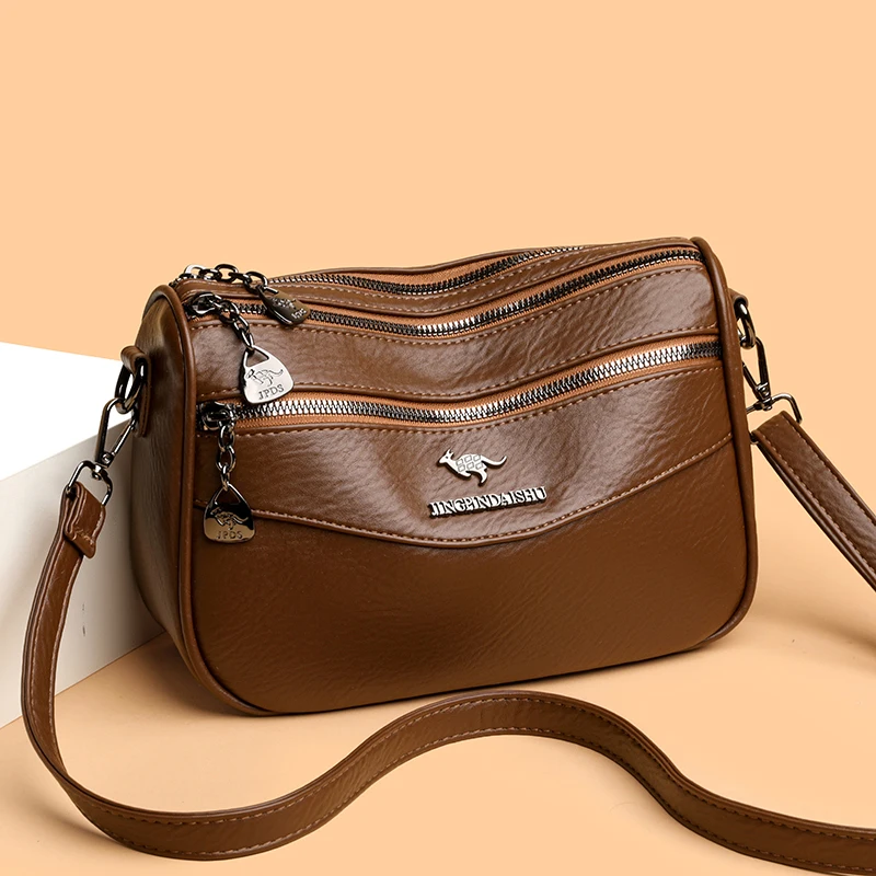 

High Quality Solid Color Purses Shoulder Bags Luxury PU Leather Women Shoulder Crossbody Bag Designer Ladies Fashion Handbag Sac