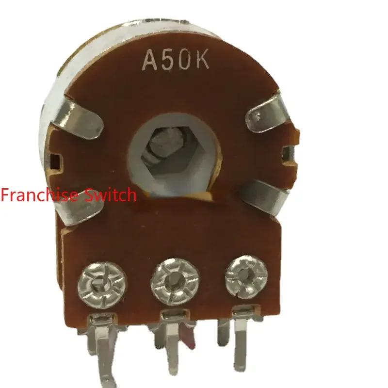 

10PCS 148 172 16 Taiwan Duplex Potentiometer A50K Volume 20 Axis Spline