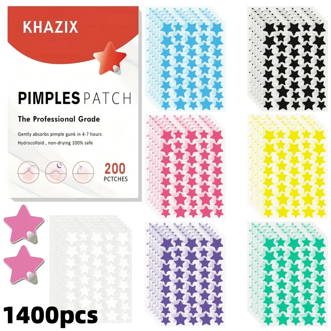 رقع غطاء حب الشباب على شكل نجمة غروانية مائية - مستخلص شجرة الشاي، تمتص القهامة والزيت، لطيف غير مرئي.