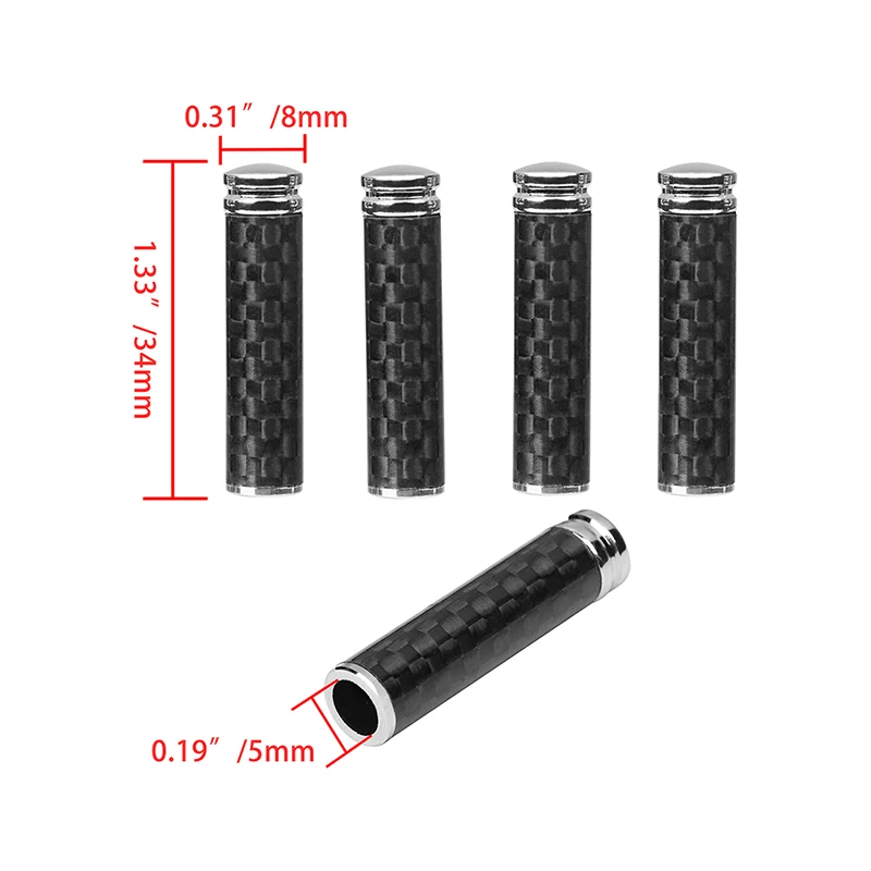 4Pcs Car Door Interior Pin Lock Knob Pull Pins Cover Carbon Fiber Look Parts For BMW E46 E39 E60 E90 E36 E53/34/30/70 X3 X4 X5/6