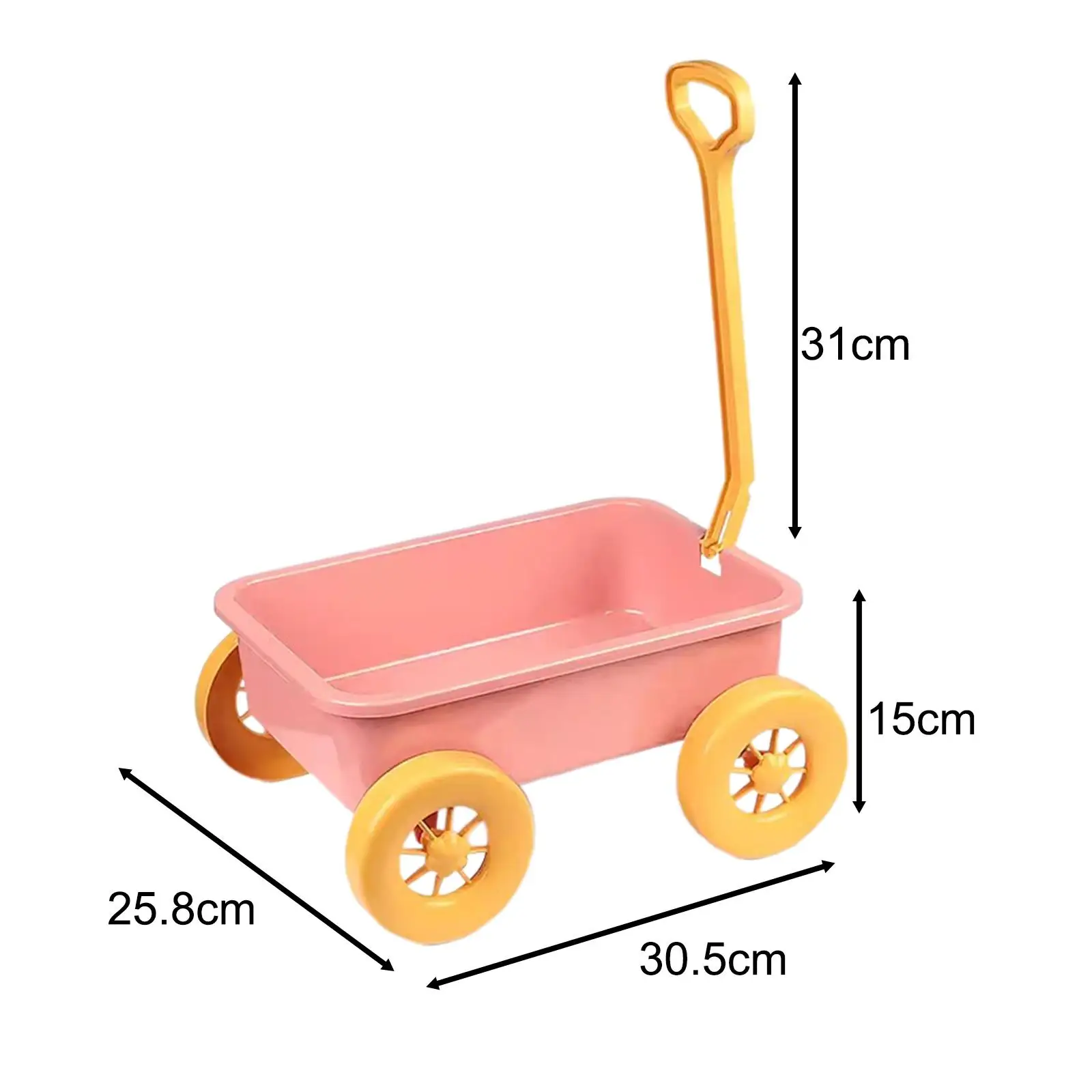 Kid Wagon Toy Beach Activities Kid Outdoor Toy Children Wagon Cart Sand Toy Trolley for Gardening Seaside Yard Summer Beach