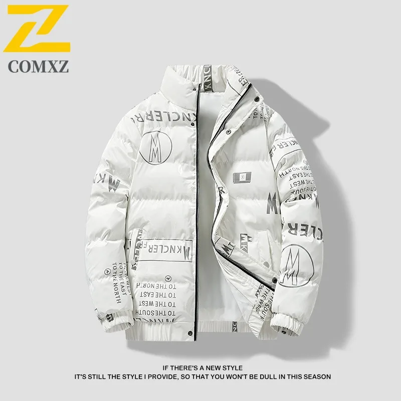 

COMXZ Men Bread Jacket Lightweight Fashion Light Comfort Techwear Travel Wear Warm Padding Coat Daily Classic Winter Jackets