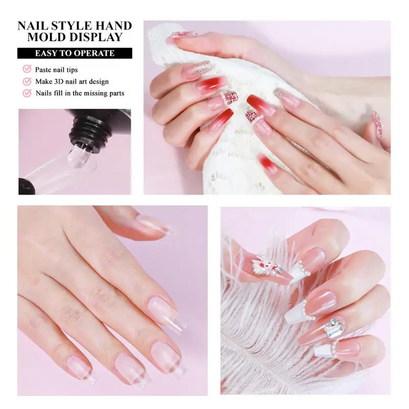 Nagelgel Kit Manicure Gel Nagelverlengingsset Kunstmatige Verlenggel Nagelset Voor Vrouwen Nail Art Tool Ontwerp Vingertoppen