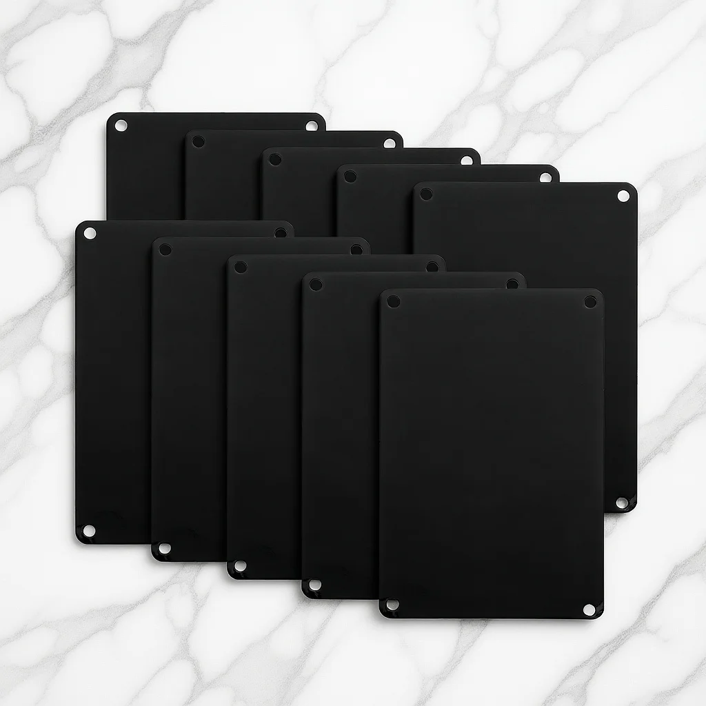 

10Pcs DIY Blank Sign Plate Aluminum Metal Name Tag for Engraving Printing Office Home Door Garden Decorative Plaque